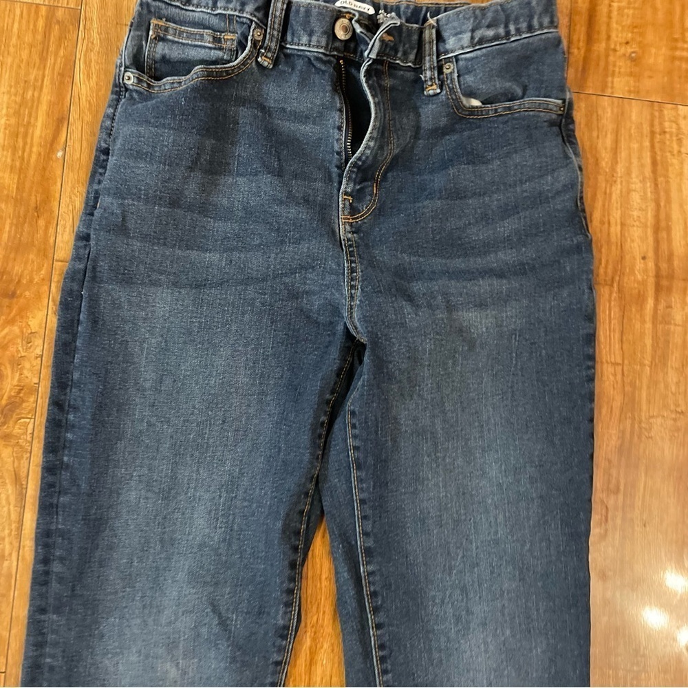 OLD NAVY Boy’s Boot Cut Built Tough Flex Blue Denim Jean Size 18 - Picture 5 of 12